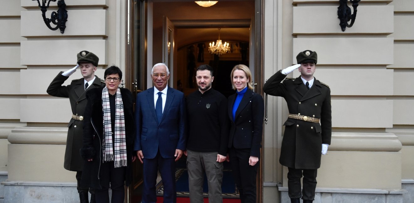 Volodymyr Zelensky and Antonio Costa in Kyiv.