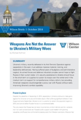Weapons Are Not the Answer to Ukraine’s Military Woes