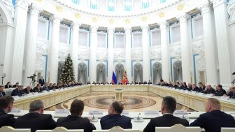 Meeting with Russian business community representatives in 2016. Source: Kremlin.ru