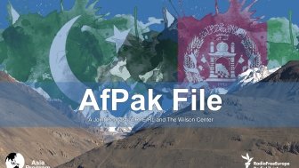 An image of mountains with the flags of Pakistan and Afghanistan in the background.