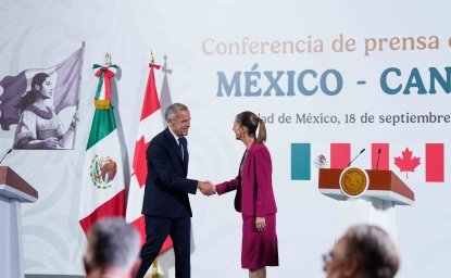 Canadian Prime Minister Mark Carney and Mexican President Claudia Sheinbaum