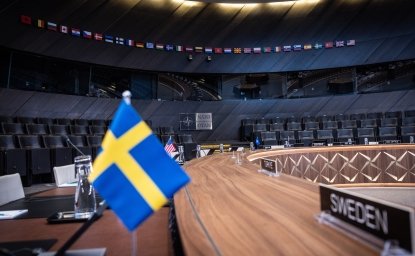 Swedish flag at NATO