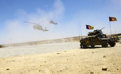 Afghan soldiers in Afghanistan.