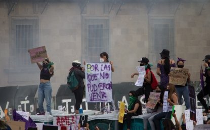 Women's protest "for those who could not be here" in Mexico