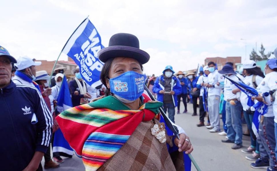 Indigenous Woman wearing a face mask 