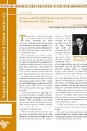 Crime and Social Policies in Latin America: Problems and Solutions