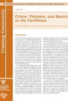 Crime, Violence, and Security in the Caribbean