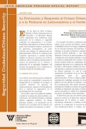 La Prevención y Respuesta al Crimen Urbano y a la Violencia en Latinoamérica y el Caribe