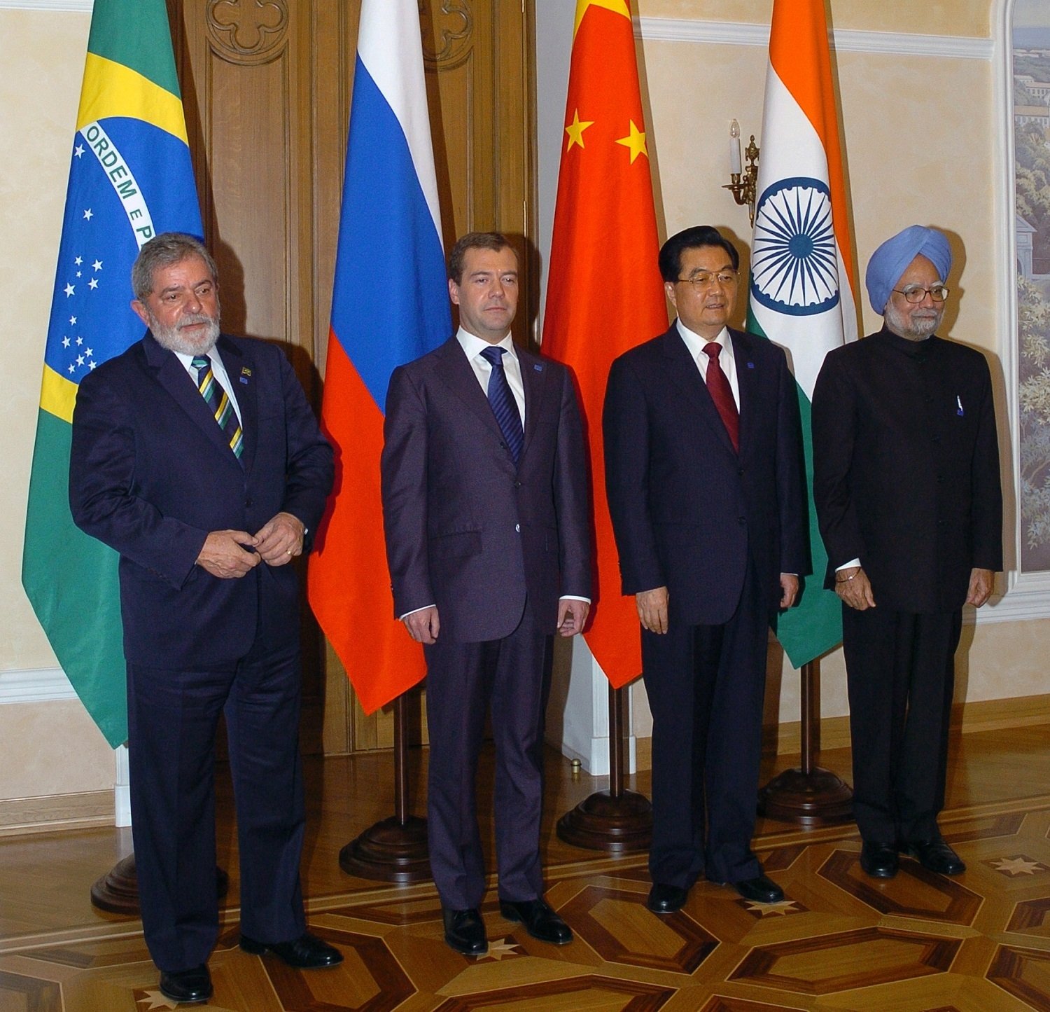 BRIC countries heads of state in 2009