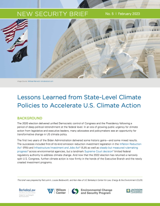 Lessons Learned from State-Level Climate Policies to Accelerate US Climate Action.