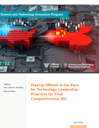 Publication Cover - Playing Offense in the Race for Technology Leadership