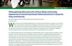 Beyond Material Interventions: Rethinking the Role of Gender, Media, and the Politics of Female Violent Extremism in Kenya