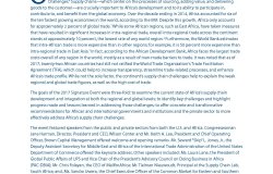 Policy Recommendations and Options: Boosting Trade and Development by Tackling Africa’s Supply Chain Challenges