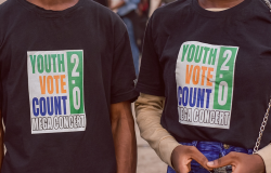 Youth Vote Count Mega concert organized by EU, INEC at Tafawa Balewa square in Lagos, Nigeria