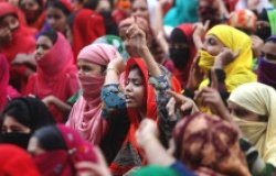 Protest, Women, Crowd, 17 February 2024, Islamabad, Pakistan