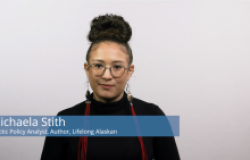 Michaela Stith, Polar Institute, narrates the Arctic Council's Anniversary Documentary.