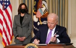 Biden-Harris Administration signing document