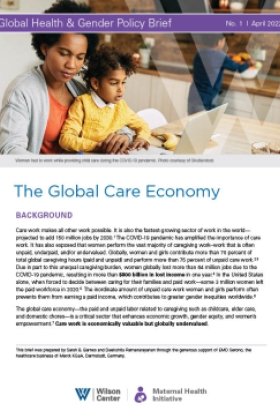 First page of Global Health and Gender Policy Brief April 2022